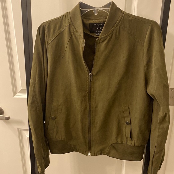 Olive Green Bomber Jacket - Picture 1 of 3